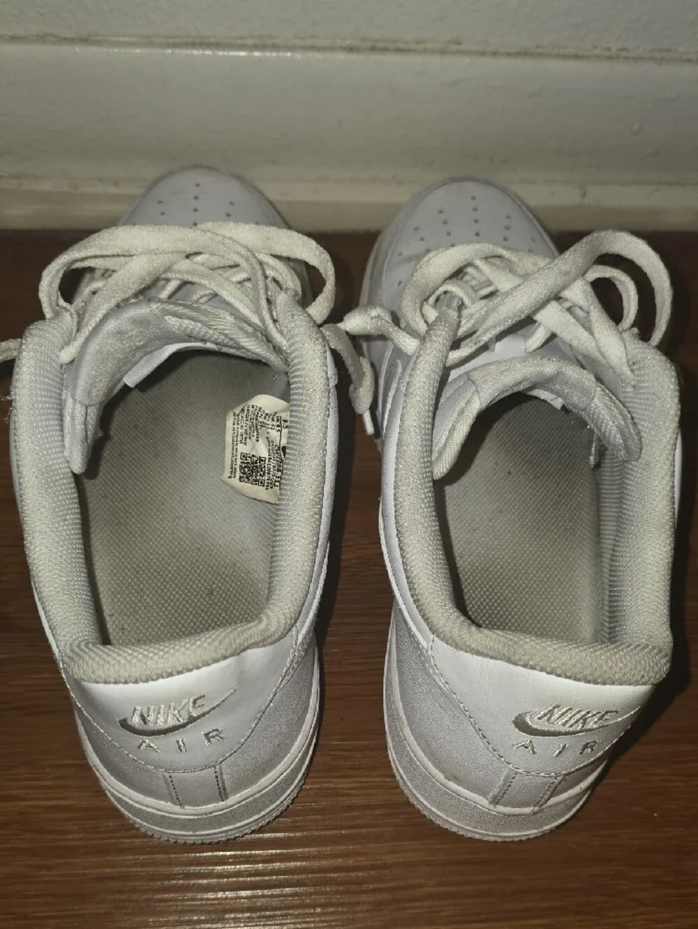 Nike White Low-Top Leather Sneakers